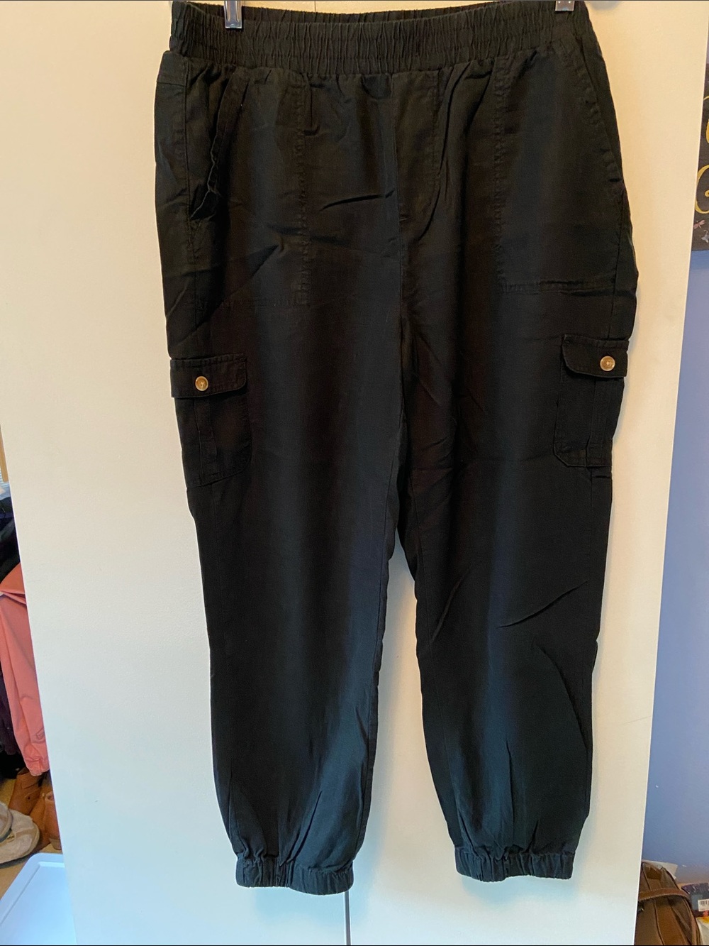 Women’s Black Cargo Jogger Pants